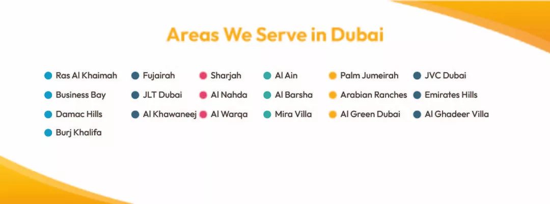 Areas We Serve in Dubai